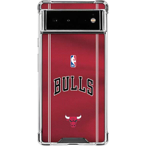 NBA Chicago Bulls Jersey Google Pixel 6 Clear Case